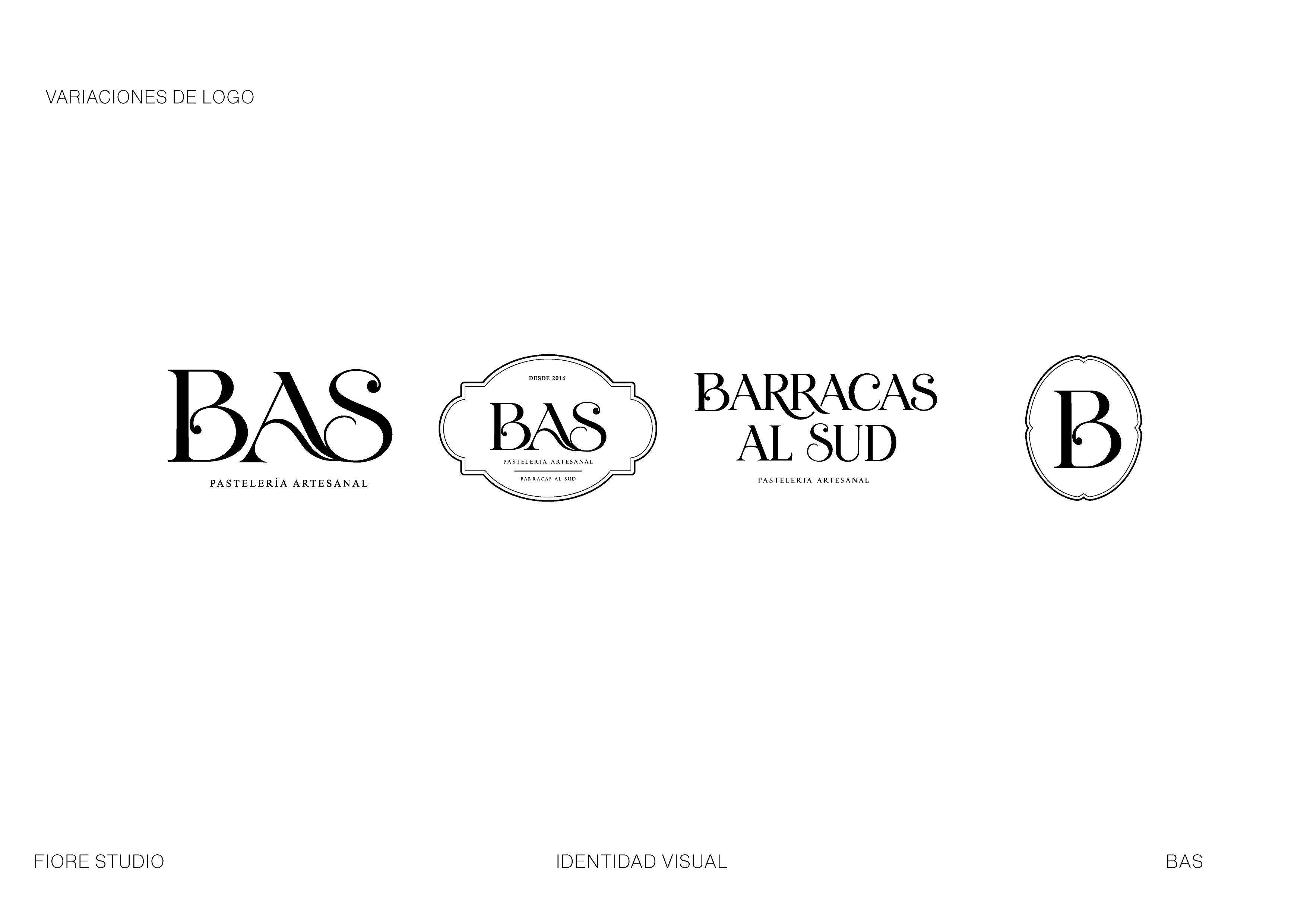BAS Pastelería — sistema de logotipos
