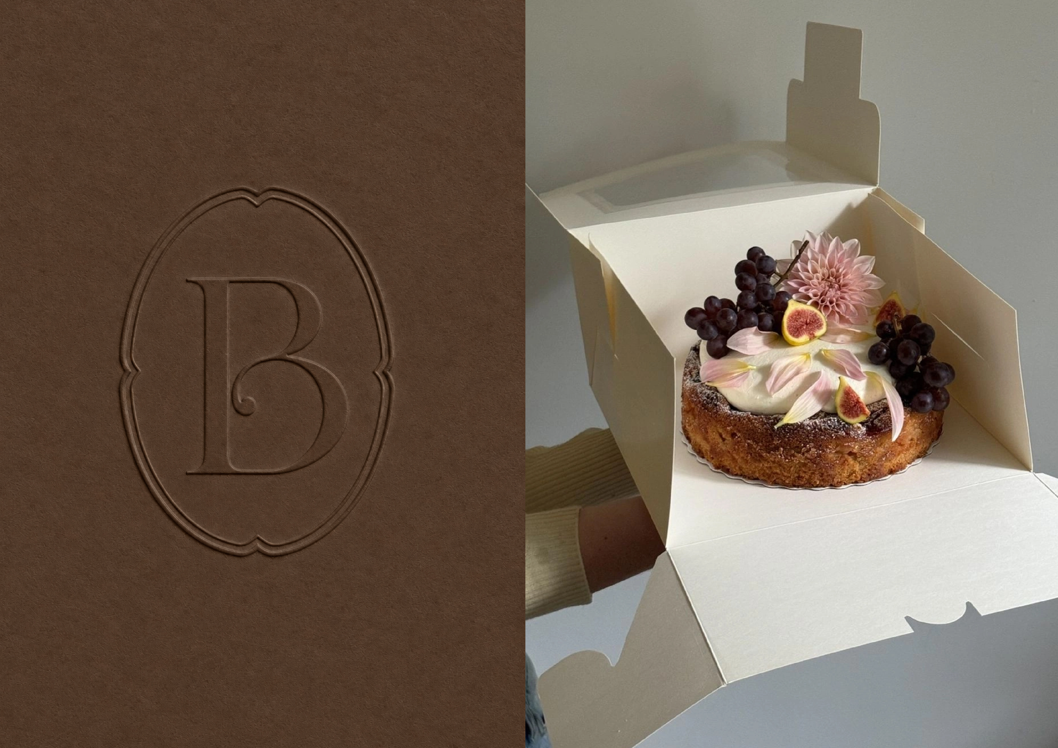BAS Pastelería — monograma y packaging